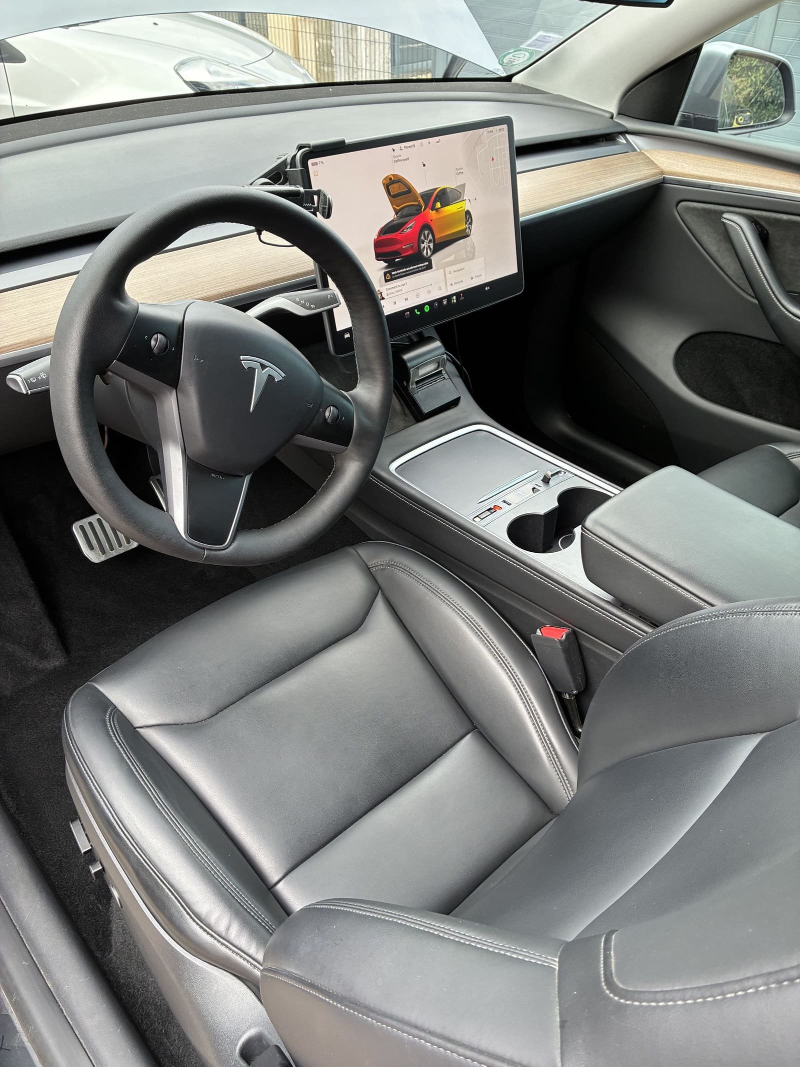 Nettoyage Tesla Model Y — après intervention